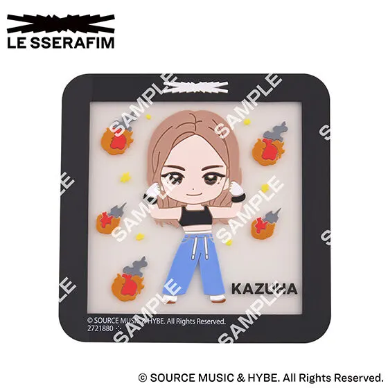 LE SSERAFIM クリアラバーコースター KAZUHA