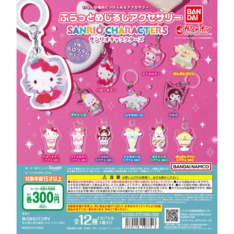 サンリオキャラクターズ ふらっとめじるしアクセサリーの台紙