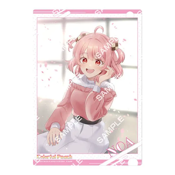 カラフルピーチ クリアポスター のあ