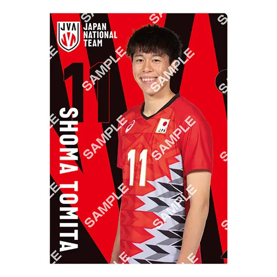 バレーボール男子日本代表 クリアファイルコレクション 富田 将馬