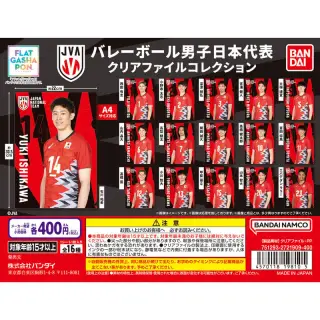 バレーボール男子日本代表 クリアファイルコレクションの画像