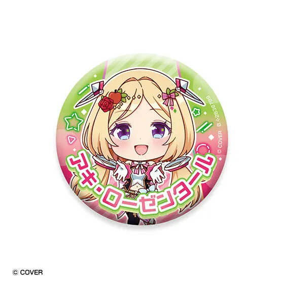 ホロライブ カプセル缶バッジコレクション オリジン1 アキ・ローゼンタール
