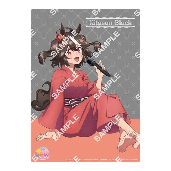 バンダイナムコアミューズメント限定 【フラットガシャポン】TVアニメ『ウマ娘 プリティーダービー Season 3』コレクタブルクリアボード~Relax time~ キタサンブラック