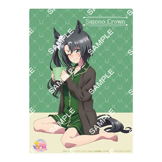 バンダイナムコアミューズメント限定 【フラットガシャポン】TVアニメ『ウマ娘 プリティーダービー Season 3』コレクタブルクリアボード~Relax time~ サトノクラウン