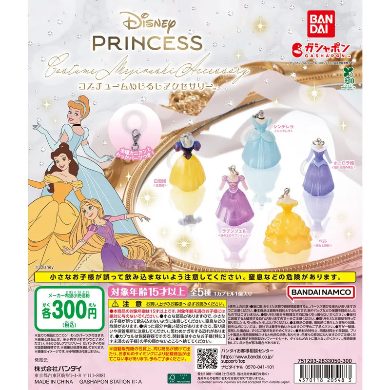 Disney Princess コスチュームめじるしアクセサリーの台紙
