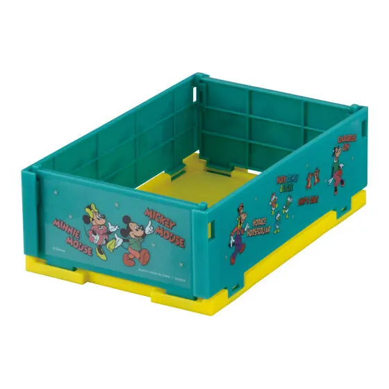 “ディズニーキャラクター” ミニおりたたみコンテナ グリーン