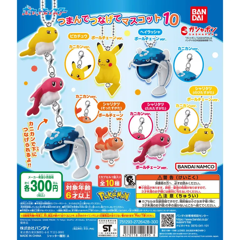 ポケットモンスター つまんでつなげてマスコット10の台紙