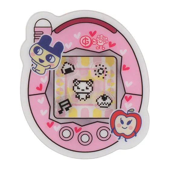 たまごっち シャカシャカアクリルクリップ 祝ケータイかいツー! たまごっちプラスピンク(ふらわっち)