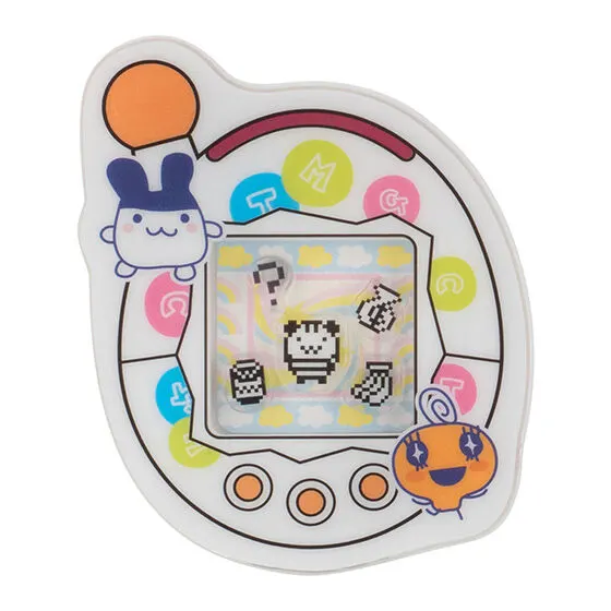 たまごっち シャカシャカアクリルクリップ 超じんせーエンジョイ!たまごっちプラスビーズほわいと(しましまっち)