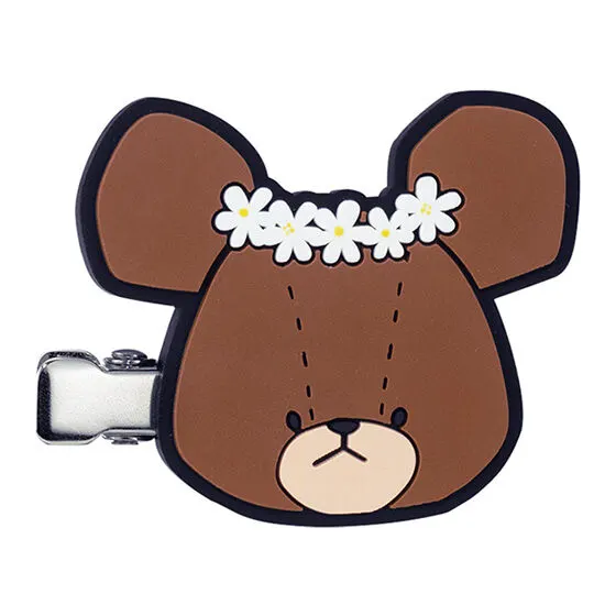 くまのがっこう カプセルヘアクリップ ジャッキー(はなかんむり)