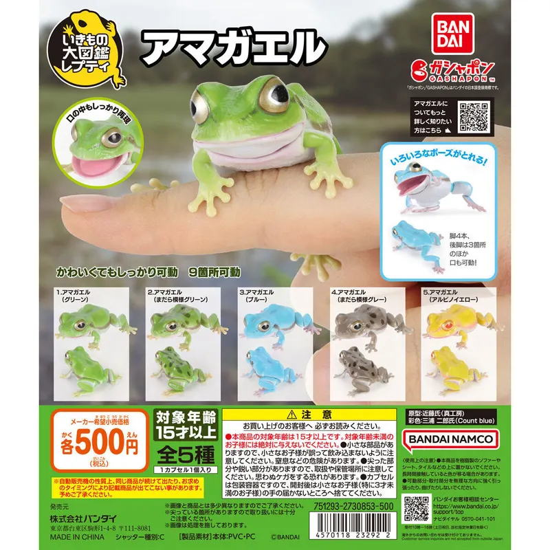 いきもの大図鑑 レプティ アマガエルの台紙