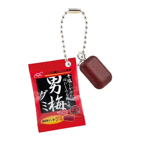ノーベル製菓 シャカシャカミニチュアチャーム 男梅グミ