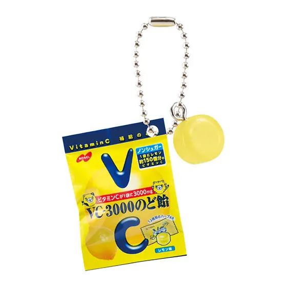 ノーベル製菓 シャカシャカミニチュアチャーム VC-3000のど飴 レモン