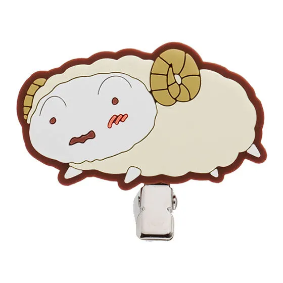 クレヨンしんちゃん カプセルヘアクリップ3 シロ(ひつじ)