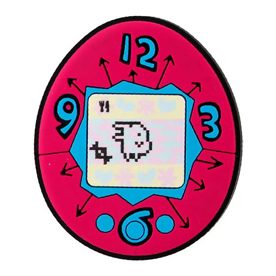 たまごっち ぷっくりラバーマグネット ピンク(くちぱっち)