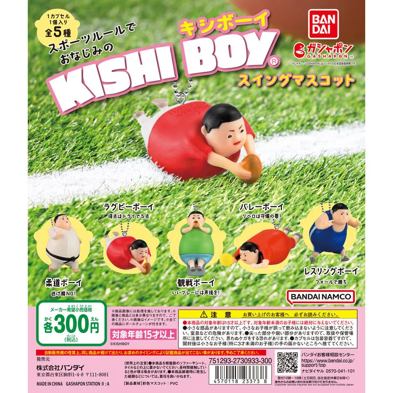 KISHI BOY スポーツルール スイングマスコットの台紙