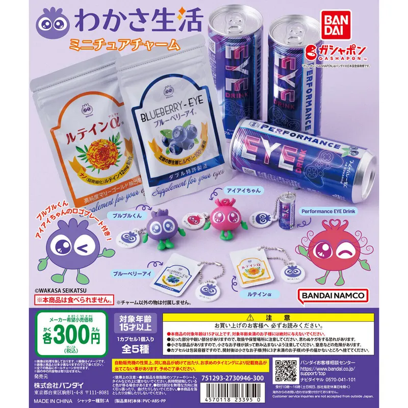 わかさ生活 ミニチュアチャームの台紙
