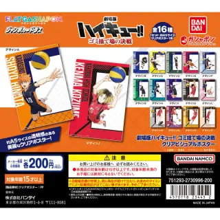 劇場版ハイキュー!! ゴミ捨て場の決戦 クリアビジュアルポスターの画像