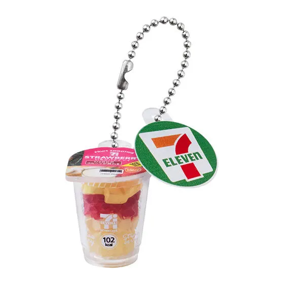 セブンカフェシリーズ ミニチュアチャーム いちごバナナソイスムージー(攪拌前ver.)