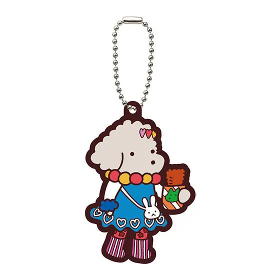 「貼りまわれ！こいぬ」 カプセルラバーマスコット デー子