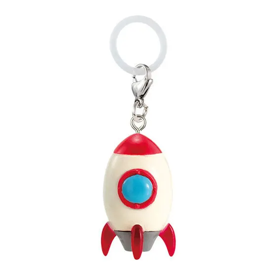 宇宙のなかま めじるしアクセサリー ロケット(レッド)