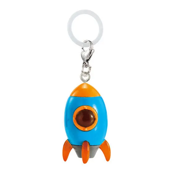宇宙のなかま めじるしアクセサリー ロケット(オレンジ)