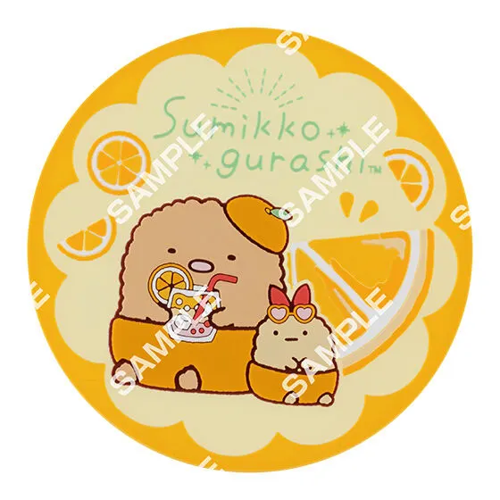 すみっコぐらし クリアラバーコースター とんかつ&えびふらいのしっぽ
