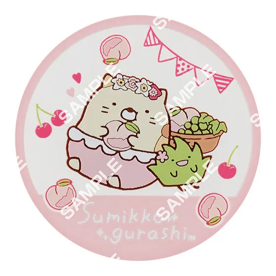 すみっコぐらし クリアラバーコースター ねこ&ざっそう