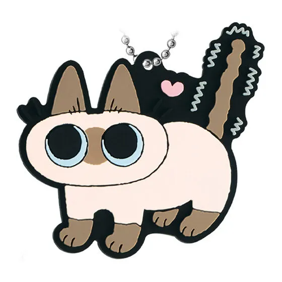 シャム猫あずきさんは世界の中心 カプセルラバーマスコット デザインC