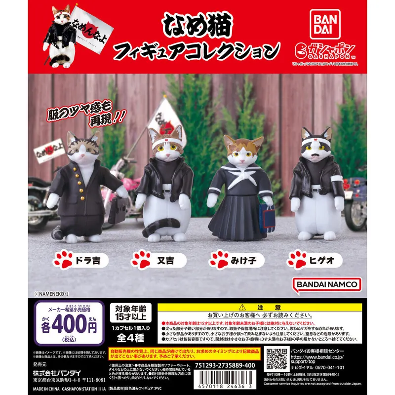なめんなよ なめ猫フィギュアこれくしょんの台紙