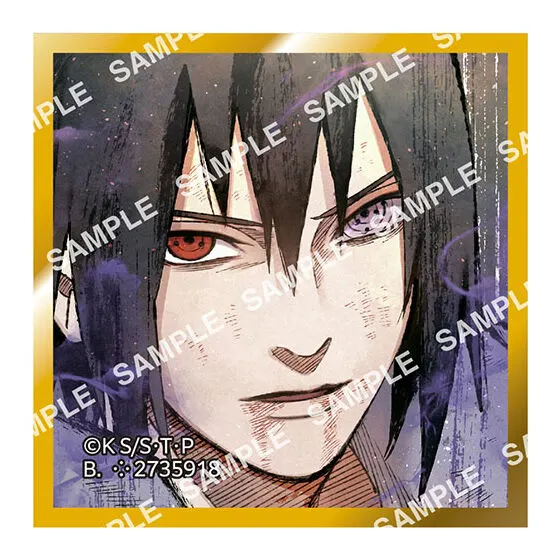 豆ガシャ色紙 NARUTO-ナルト- 疾風伝 第二弾 うちはサスケ