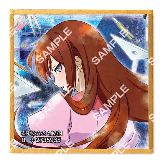豆ガシャ色紙 物語シリーズ×STEINS;GATE 15周年コラボ 牧瀬紅莉栖