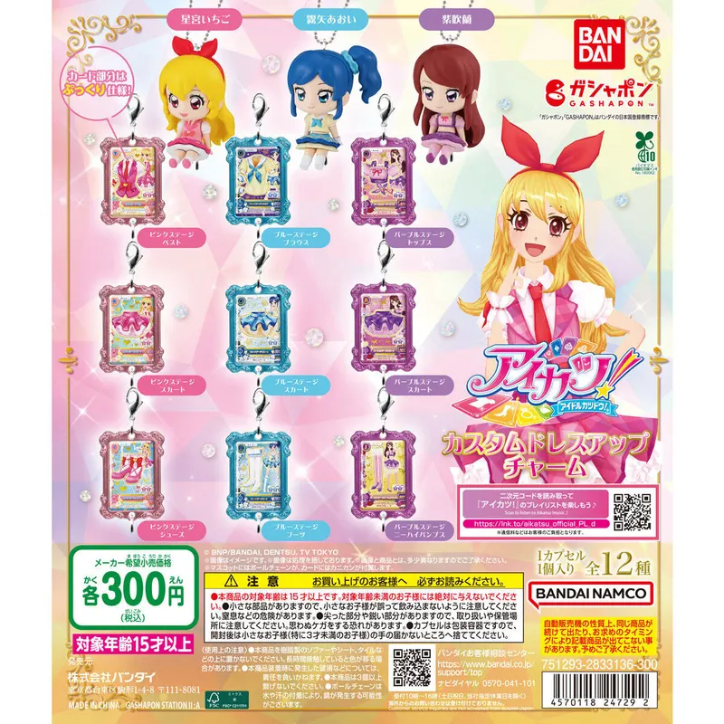 アイカツ! カスタムドレスアップチャームの台紙