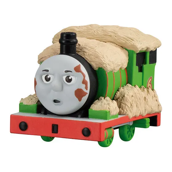 きかんしゃトーマス ならぶんです。 藁をかぶっちゃうパーシー!