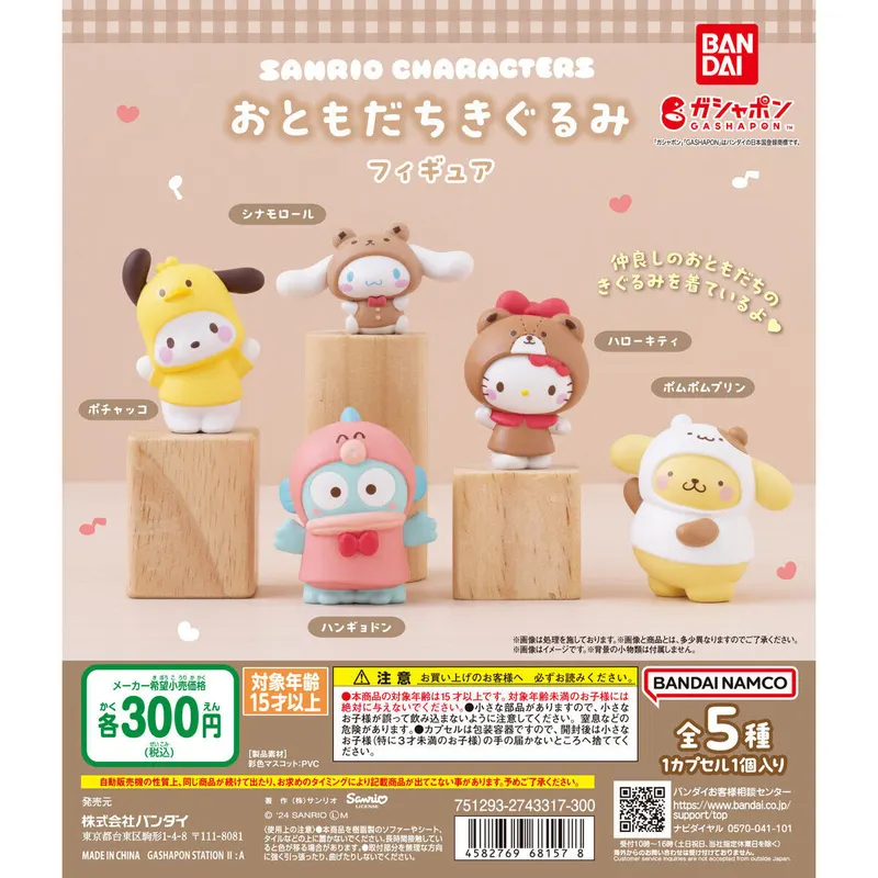 サンリオキャラクターズ おともだちきぐるみフィギュアの台紙