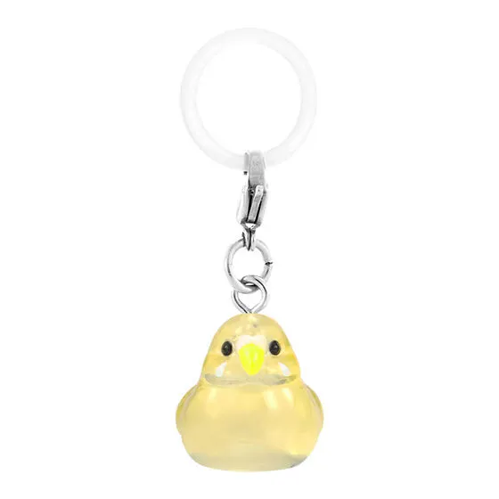めじるしアクセサリー ゆらりことり NEW セキセイインコ(ルチノー)