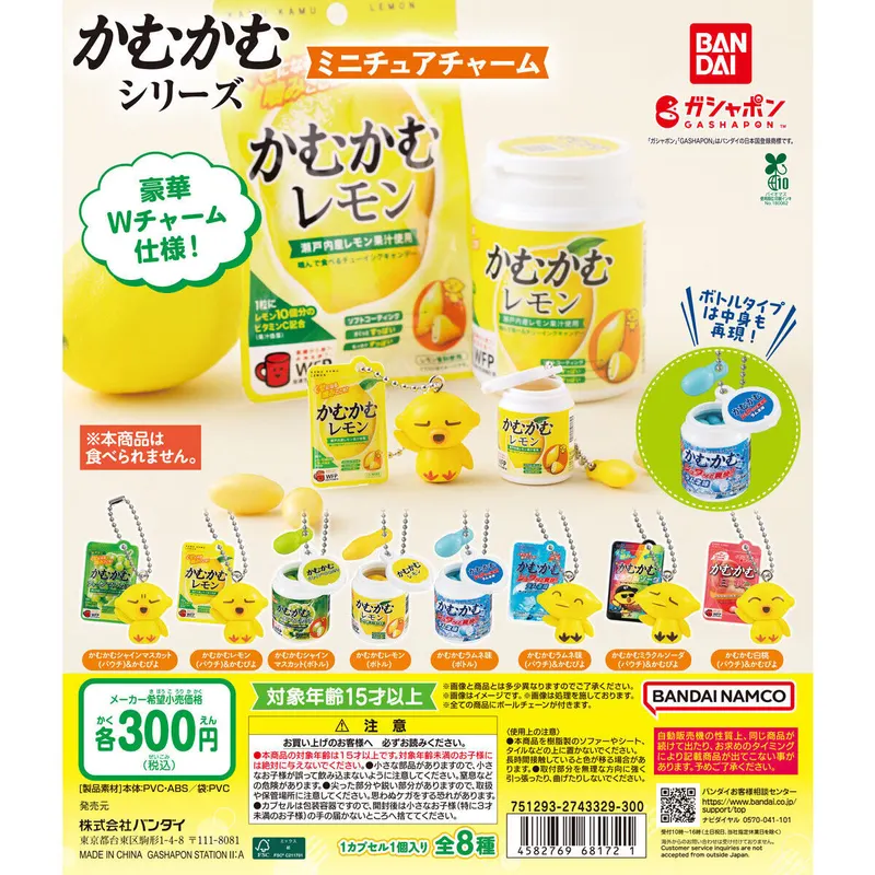 かむかむシリーズ ミニチュアチャームの台紙