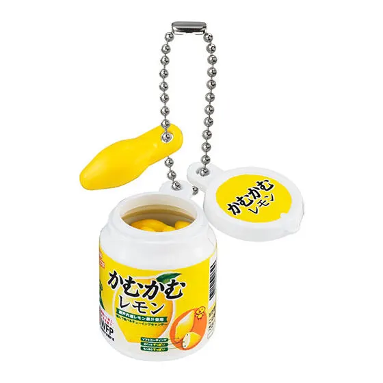 かむかむシリーズ ミニチュアチャーム かむかむレモン(ボトル)