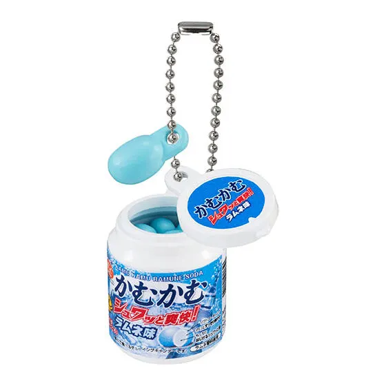かむかむシリーズ ミニチュアチャーム かむかむラムネ味(ボトル)