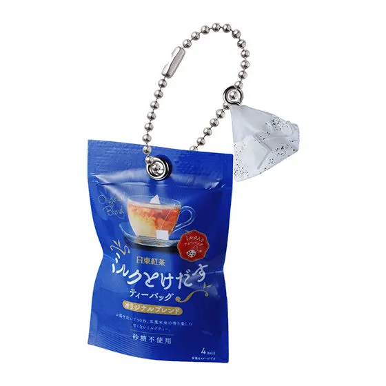 日東紅茶 ミニチャーム ミルクとけだすティーバッグ オリジナルブレンド4袋＋ティーバッグ