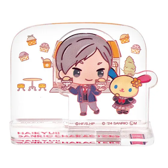 ハイキュー!!×サンリオキャラクターズ アクリルあそーと アクリルスタンド 灰羽 リエーフ・ウサハナ