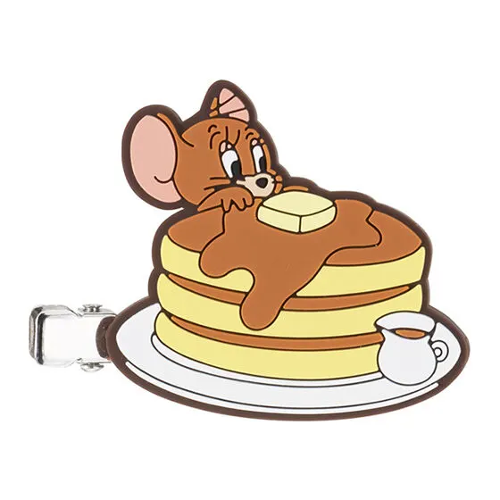 TOM and JERRY カプセルヘアクリップ２ ジェリーとパンケーキ