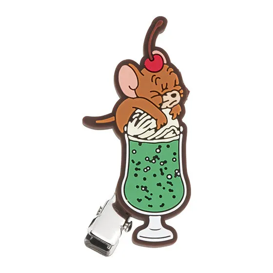 TOM and JERRY カプセルヘアクリップ２ ジェリーとメロンソーダ