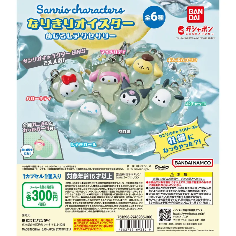サンリオキャラクターズ~なりきりオイスター~ めじるしアクセサリーの台紙