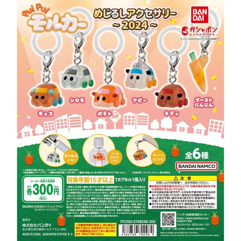 PUI PUI モルカー めじるしアクセサリー~2024~の台紙