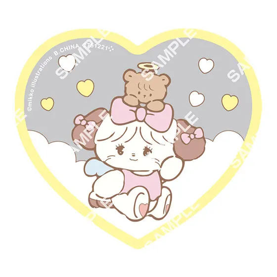 mikko illustrations クリアラバーコースター souffle