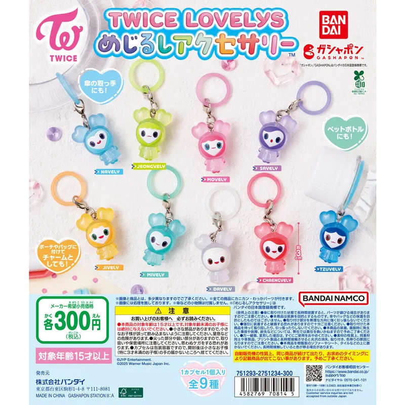 TWICE LOVELYS めじるしアクセサリーの台紙