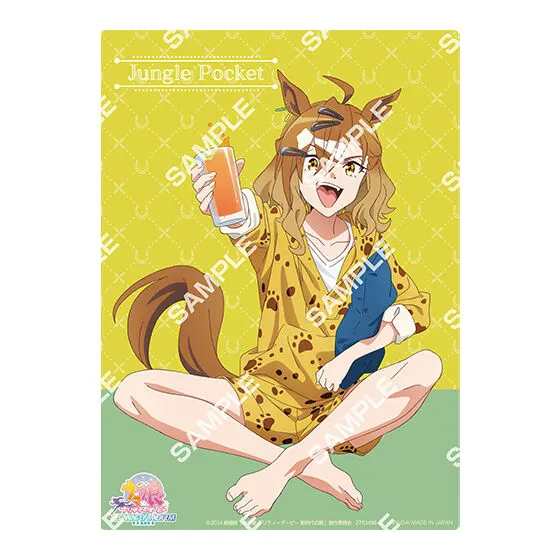 バンダイナムコアミューズメント限定 【フラットガシャポン】劇場版『ウマ娘 プリティーダービー 新時代の扉』コレクタブルクリアボード~Relax time~ ジャングルポケット