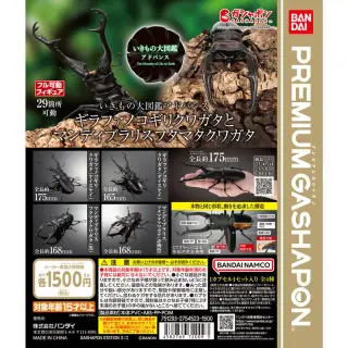 いきもの大図鑑アドバンス ギラファノコギリクワガタとマンディブラリスフタマタクワガタの画像
