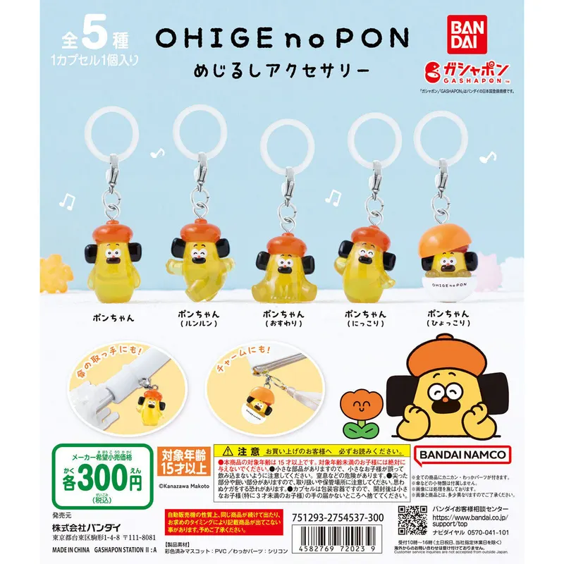おひげのポン めじるしアクセサリーの台紙